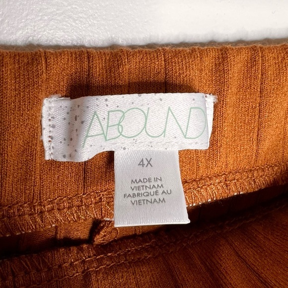 NEW Nordstrom Abound Ribbed Knit Flare Leggings Tan Dale 4x - Picture 3 of 4